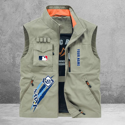 LIMITED EDITION - NEW CUSTOMIZED MLB21 TBR TAMPA BAY RAYS SLEEVELESS VEST