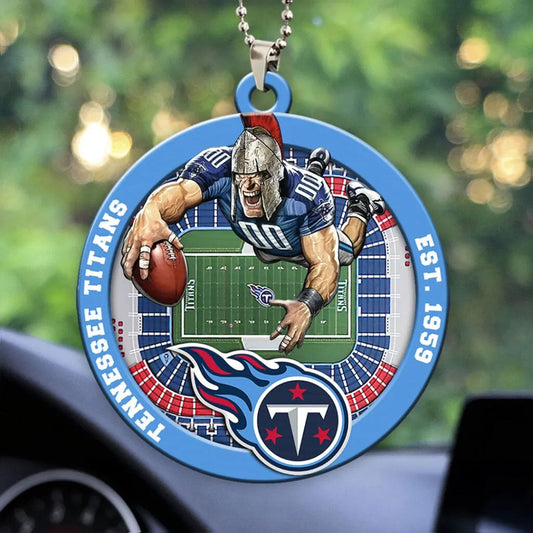 LIMITED EDITION - NEW CUSTOMIZED NFL31 TST TENNESSEE TITANS ORNAMENT