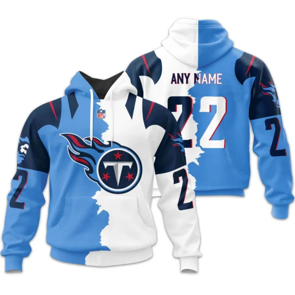 LIMITED EDITION - NEW CUSTOMIZED NFL31 TST TENNESSEE TITANS HOME MIX AWAY T-SHIRT, POLO, HOODIE & JACKETS