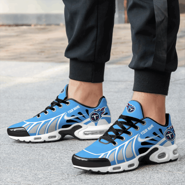 LIMITED EDITION - NEW CUSTOMIZED NFL31 TST TENNESSEE TITANS UNISEX AIR MAX PLUS SNEAKERS