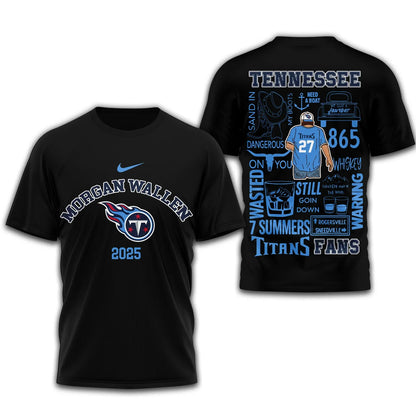 LIMITED EDITION - NEW CUSTOMIZED NFL31 TST TENNESSEE TITANS T-SHIRT | MULTIPLE COLORS AVAILABLE