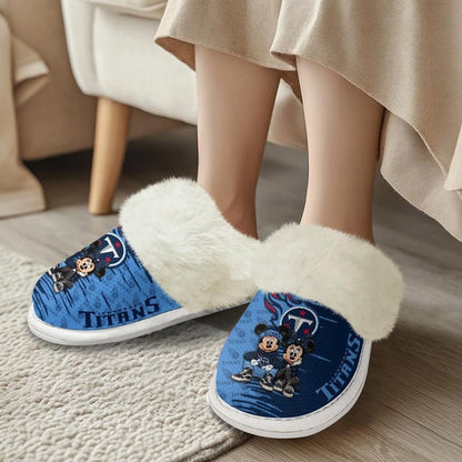 LIMITED EDITION - NEW CUSTOMIZED NFL31 TST TENNESSEE TITANS COTTON SLIPPERS