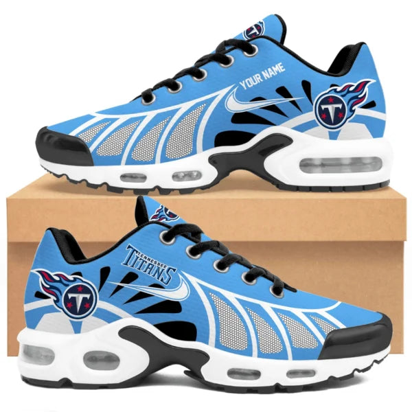 LIMITED EDITION - NEW CUSTOMIZED NFL31 TST TENNESSEE TITANS UNISEX AIR MAX PLUS SNEAKERS