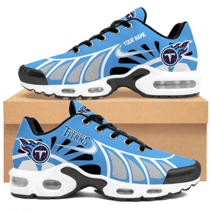 LIMITED EDITION - NEW CUSTOMIZED NFL31 TST TENNESSEE TITANS UNISEX AIR MAX PLUS SNEAKERS