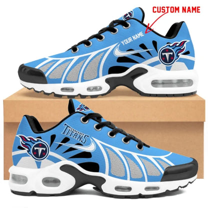 LIMITED EDITION - NEW CUSTOMIZED NFL31 TST TENNESSEE TITANS UNISEX AIR MAX PLUS SNEAKERS