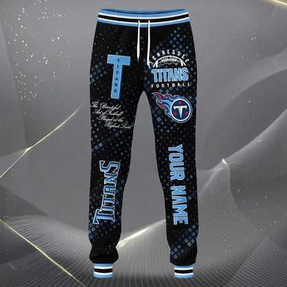 LIMITED EDITION - NEW CUSTOMIZED NFL31 TST TENNESSEE TITANS SATIN VARSITY JACKET & LONG PANTS