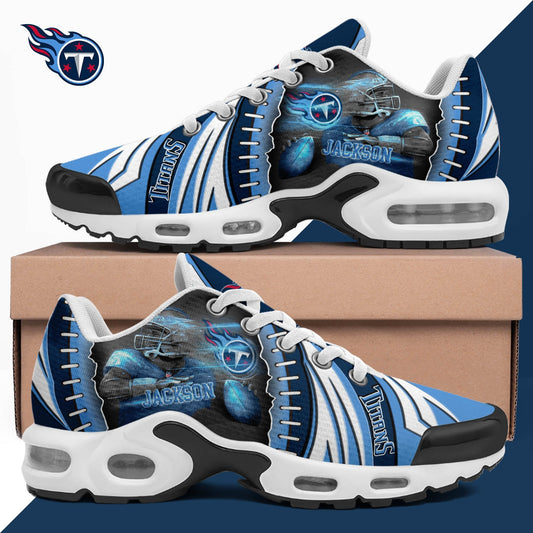 LIMITED EDITION - NEW CUSTOMIZED NFL31 TST TENNESSEE TITANS UNISEX AIR MAX PLUS SNEAKERS