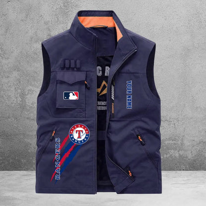 LIMITED EDITION - NEW CUSTOMIZED MLB08 TRS TEXAS RANGERS SLEEVELESS VEST