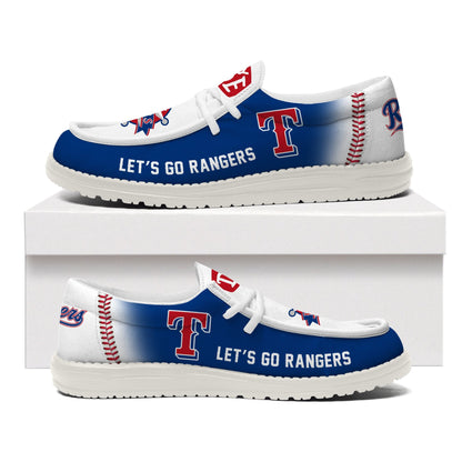LIMITED EDITION - NEW CUSTOMIZED MLB08 TX RANGERS LOAFER SHOES