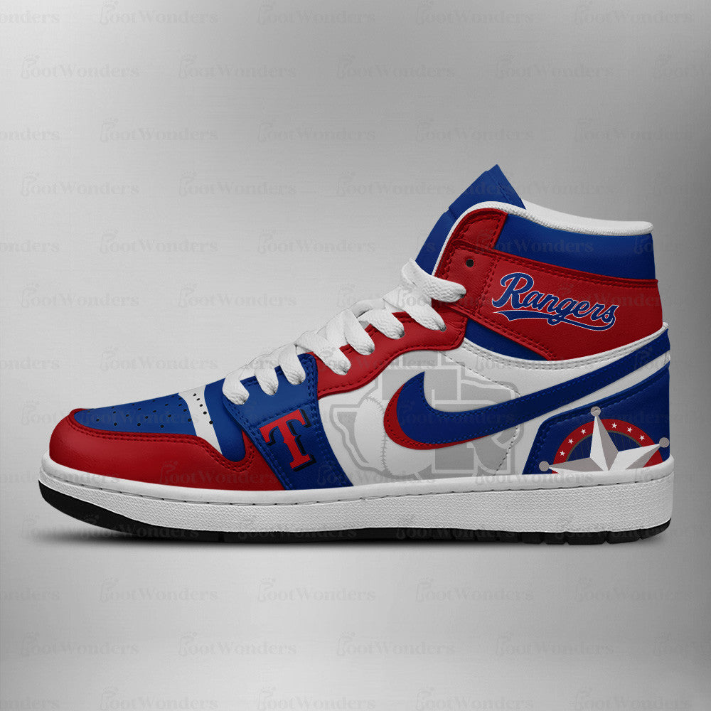 LIMITED EDITION - NEW CUSTOMIZED MLB08 TX RANGERS AIR JORDAN SNEAKERS