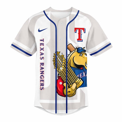 LIMITED EDITION - NEW CUSTOMIZED MLB08 TX RANGERS BASEBALL JERSEY