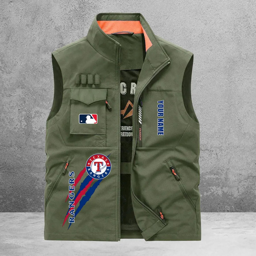 LIMITED EDITION - NEW CUSTOMIZED MLB08 TRS TEXAS RANGERS SLEEVELESS VEST