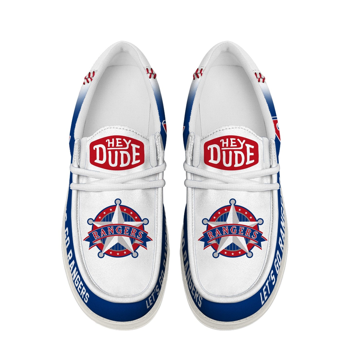 LIMITED EDITION - NEW CUSTOMIZED MLB08 TX RANGERS LOAFER SHOES