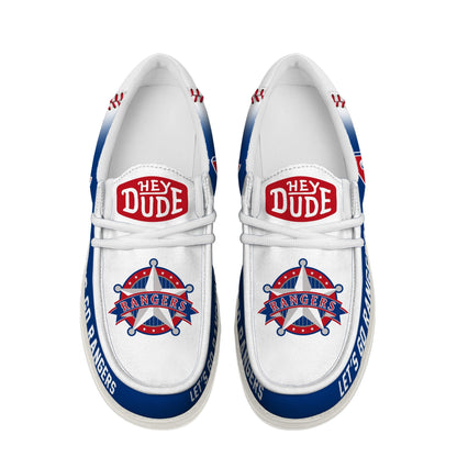 LIMITED EDITION - NEW CUSTOMIZED MLB08 TX RANGERS LOAFER SHOES