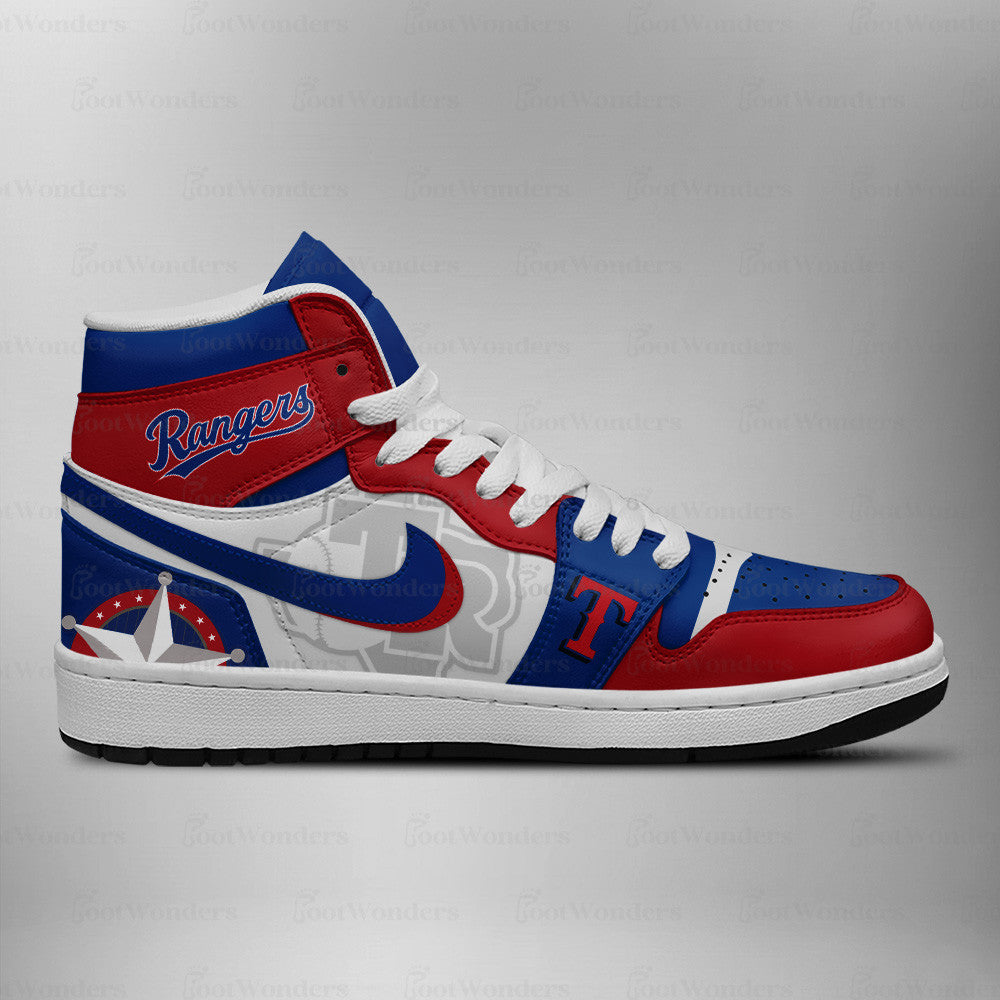 LIMITED EDITION - NEW CUSTOMIZED MLB08 TX RANGERS AIR JORDAN SNEAKERS