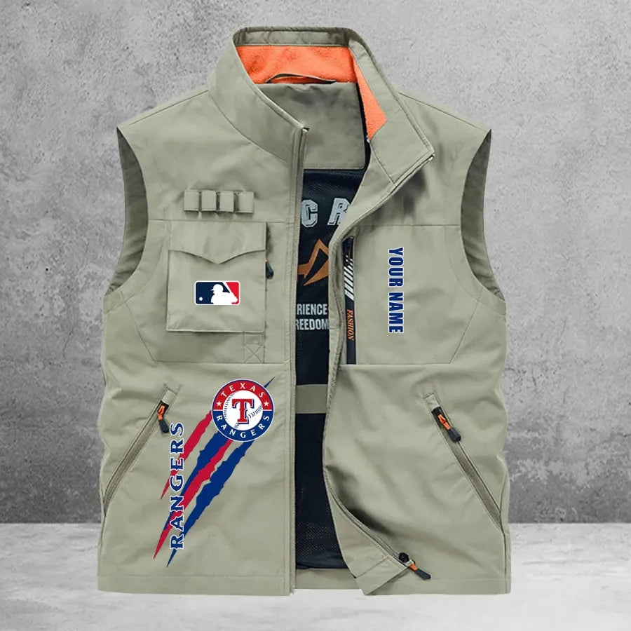LIMITED EDITION - NEW CUSTOMIZED MLB08 TRS TEXAS RANGERS SLEEVELESS VEST
