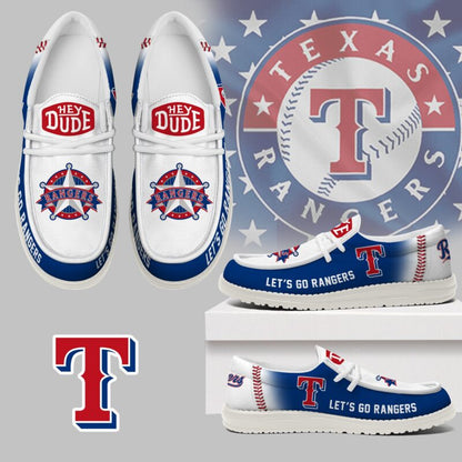 LIMITED EDITION - NEW CUSTOMIZED MLB08 TX RANGERS LOAFER SHOES