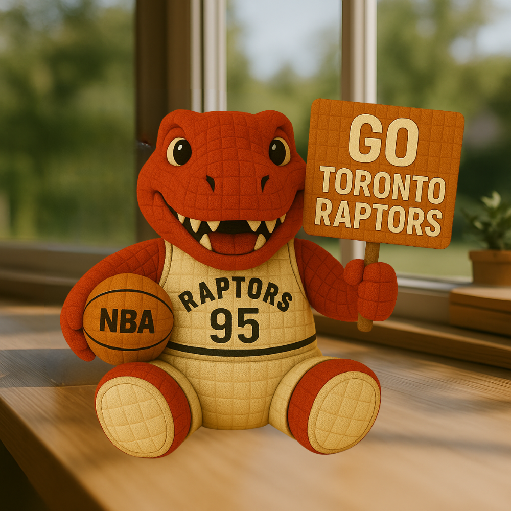 Limited Edition - NBA 24 TR Toronto Raptors Handmade Crochet