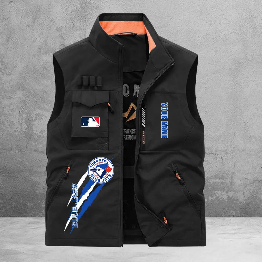 LIMITED EDITION - NEW CUSTOMIZED MLB12 TBJ TORONTO BLUE JAYS SLEEVELESS VEST
