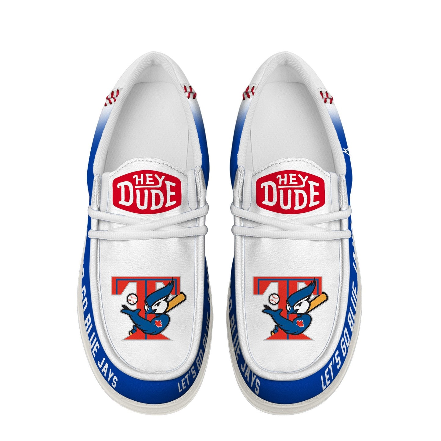 LIMITED EDITION - NEW CUSTOMIZED MLB12 TR BLUE JAYS LOAFER SHOES