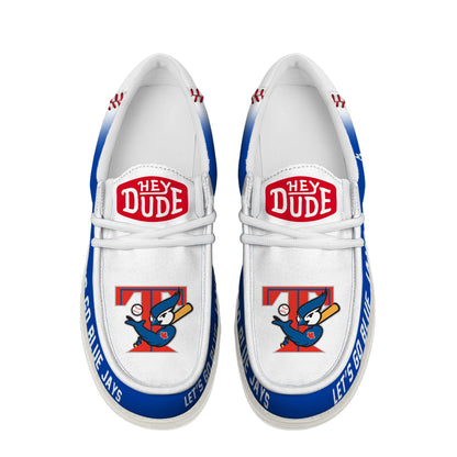 LIMITED EDITION - NEW CUSTOMIZED MLB12 TR BLUE JAYS LOAFER SHOES