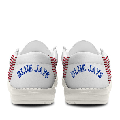 LIMITED EDITION - NEW CUSTOMIZED MLB12 TR BLUE JAYS LOAFER SHOES