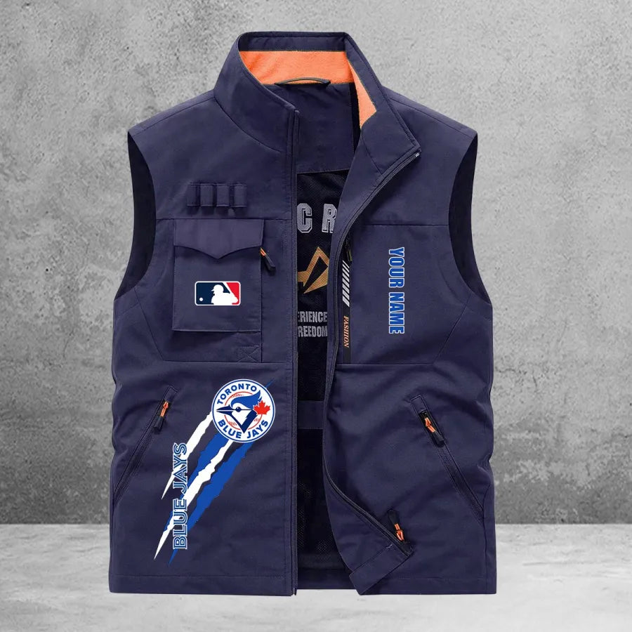 LIMITED EDITION - NEW CUSTOMIZED MLB12 TBJ TORONTO BLUE JAYS SLEEVELESS VEST