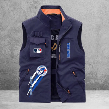 LIMITED EDITION - NEW CUSTOMIZED MLB12 TBJ TORONTO BLUE JAYS SLEEVELESS VEST