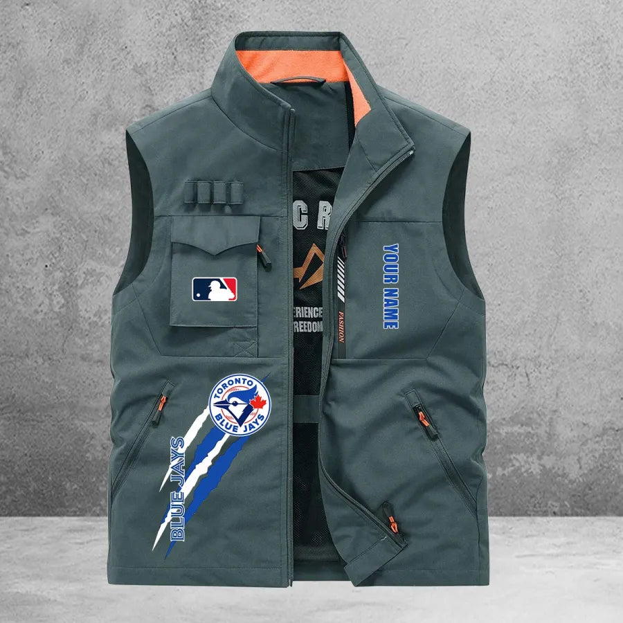 LIMITED EDITION - NEW CUSTOMIZED MLB12 TBJ TORONTO BLUE JAYS SLEEVELESS VEST
