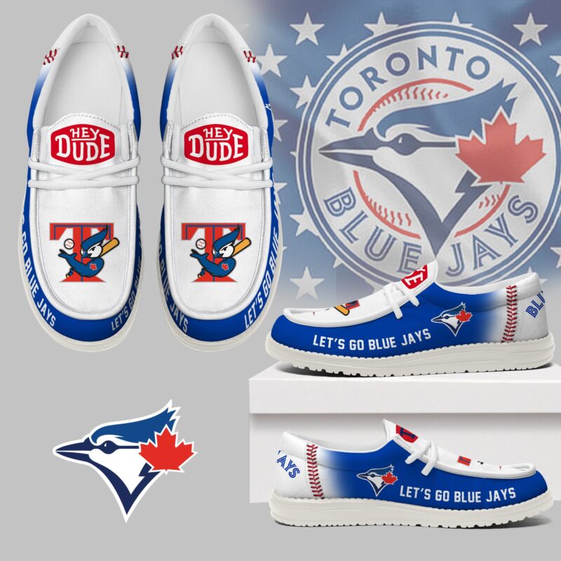LIMITED EDITION - NEW CUSTOMIZED MLB12 TR BLUE JAYS LOAFER SHOES