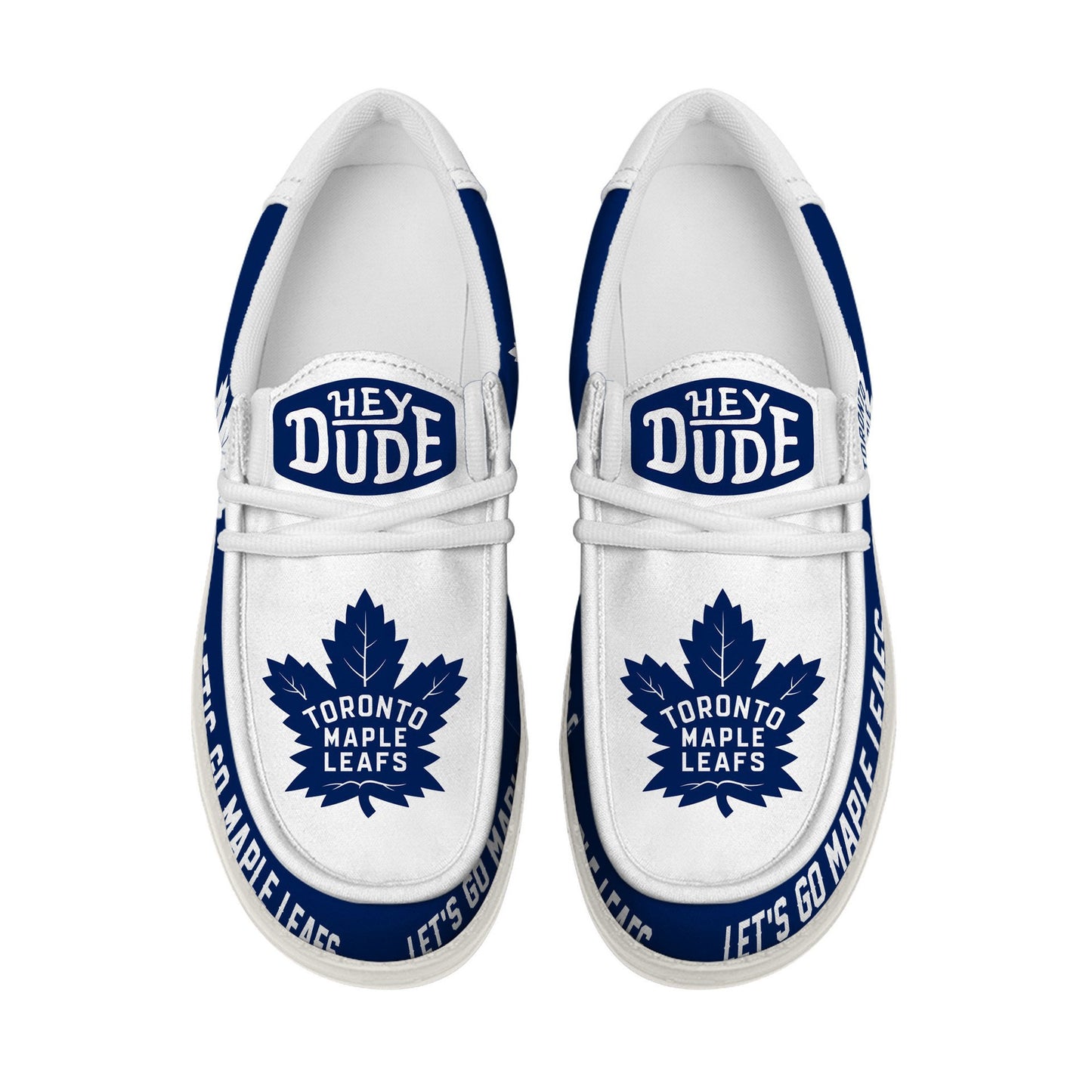 LIMITED EDITION - NEW CUSTOMIZED NHL23 TML TORONTO MAPLE LEAFS LOAFER SHOES