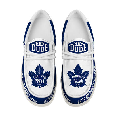 LIMITED EDITION - NEW CUSTOMIZED NHL23 TML TORONTO MAPLE LEAFS LOAFER SHOES