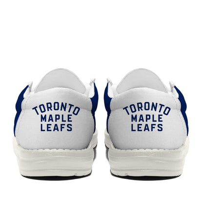 LIMITED EDITION - NEW CUSTOMIZED NHL23 TML TORONTO MAPLE LEAFS LOAFER SHOES