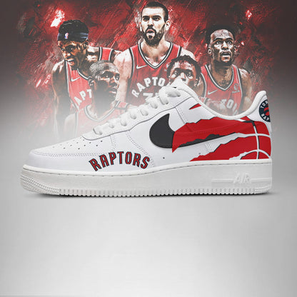 LIMITED EDITION - NEW CUSTOMIZED NBA24 TR RAPTORS AF1 SHOES