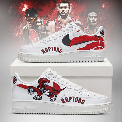LIMITED EDITION - NEW CUSTOMIZED NBA24 TR RAPTORS AF1 SHOES