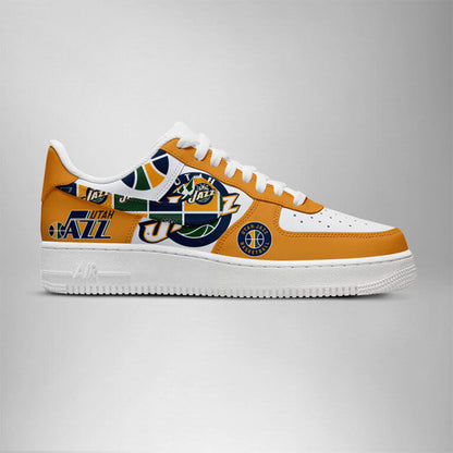 LIMITED EDITION - NEW CUSTOMIZED NBA29 UT JAZZ AF1 SHOES