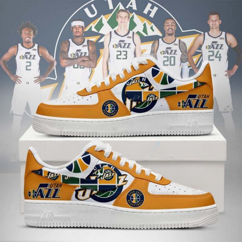 LIMITED EDITION - NEW CUSTOMIZED NBA29 UT JAZZ AF1 SHOES