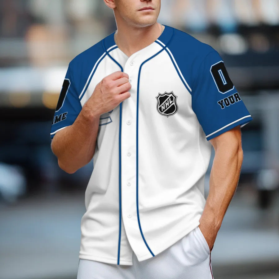 LIMITED EDITION - NEW CUSTOMIZED NHL19 VC CANUCKS BASEBALL JERSEY