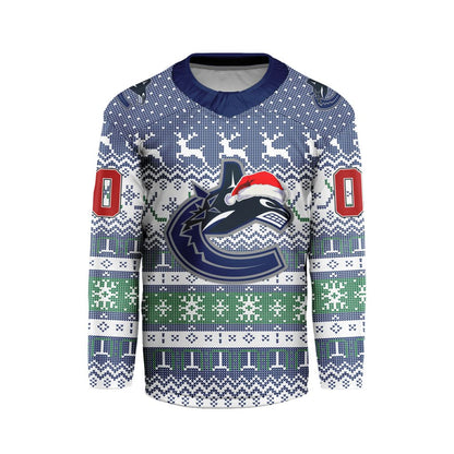 LIMITED EDITION - NEW CUSTOMIZED NHL19 VCC VANCOUVER CANUCKS LONG SLEEVED T-SHIRT