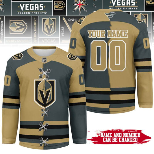 LIMITED EDITION - NEW CUSTOMIZED NHL04 VG KNIGHTS UNISEX HOCKEY JERSEY