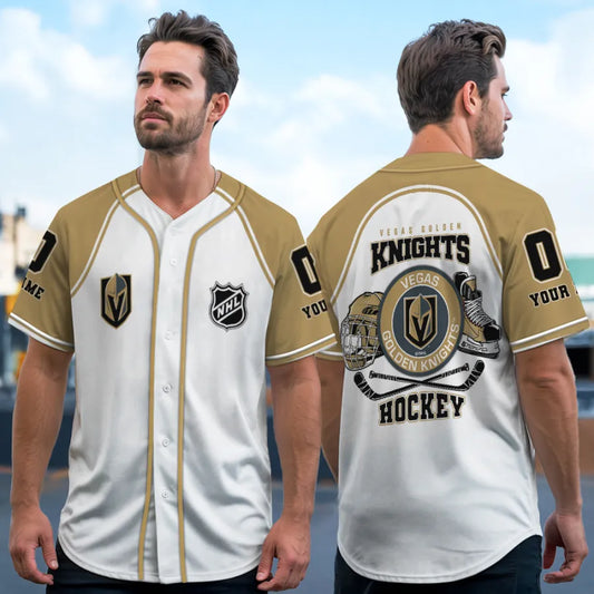LIMITED EDITION - NEW CUSTOMIZED NHL04 VG KNIGHTS BASEBALL JERSEY
