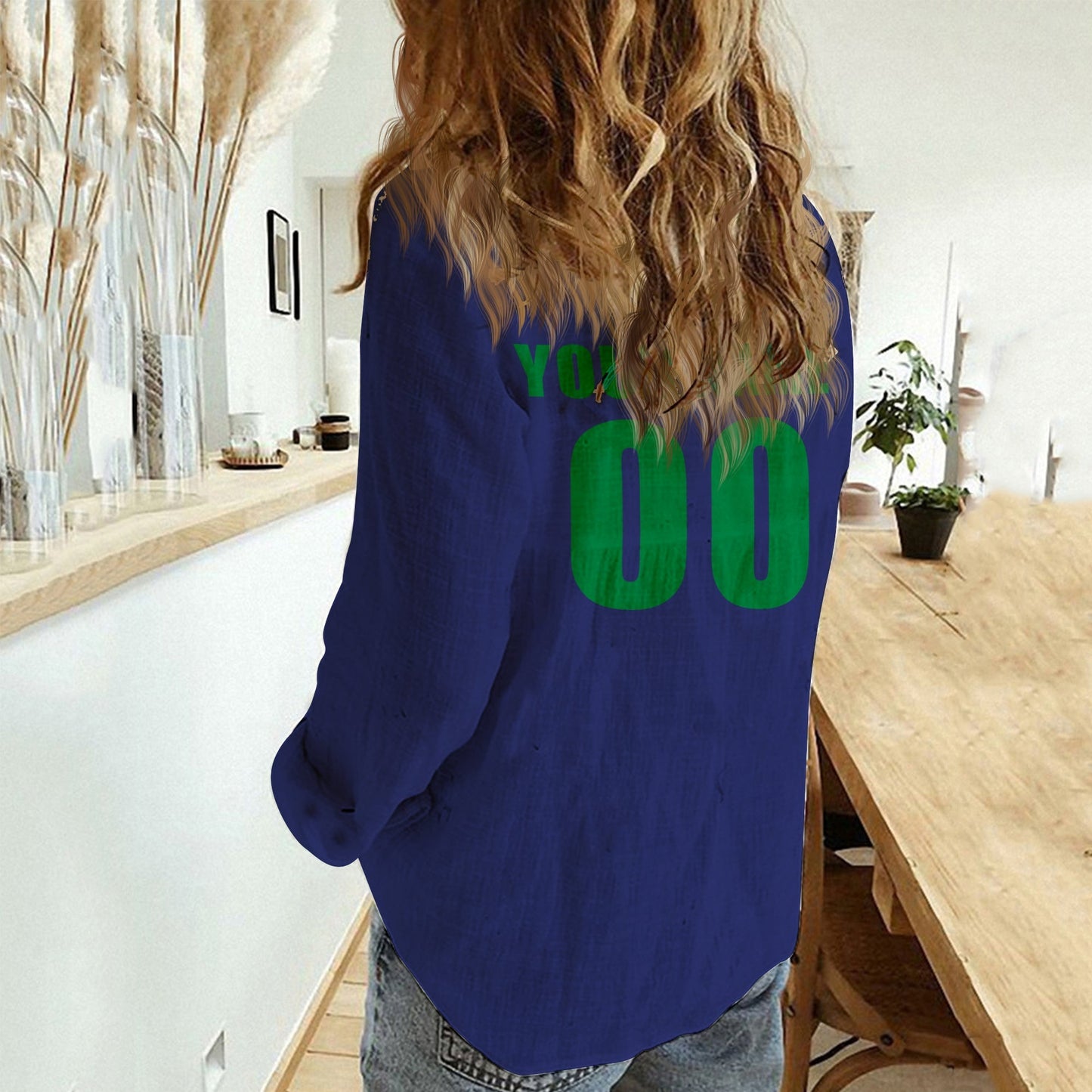 LIMITED EDITION - NEW 11 NZW CUSTOMIZED WOMEN CASUAL SHIRT FOR FAN