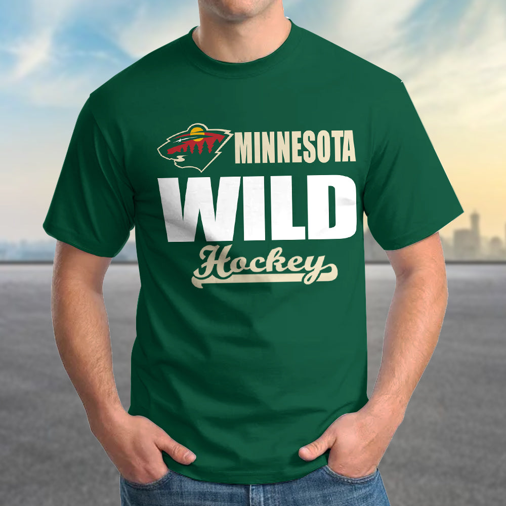 LIMITED EDITION - NEW CUSTOMIZED NHL13 MNW MINNESOTA WILD T-SHIRT FOR FAMILY (ADULTS & KIDS)