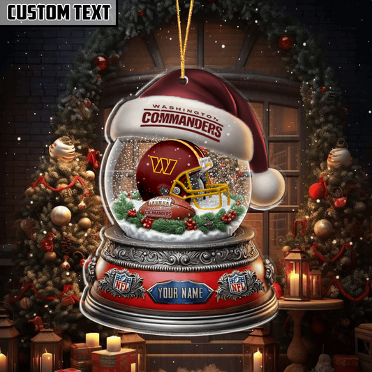 LIMITED EDITION - NEW CUSTOMIZED NFL12 WTC WASHINGTON COMMANDERS ORNAMENT