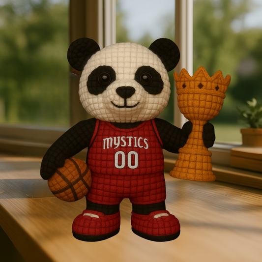 LIMITED EDITION - WNBA 09 WSM WASHINGTON MYSTICS HANDMADE CROCHET