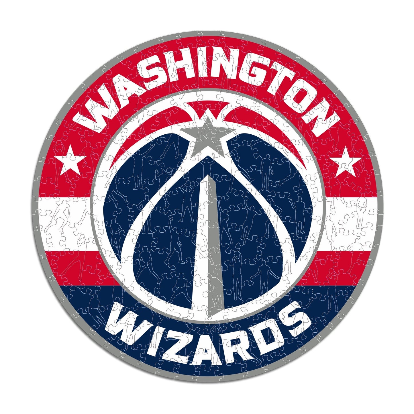 LIMITED EDITION - NEW CUSTOMIZED NBA28 WW WASHINGTON WIZARDS WOODEN PUZZLE