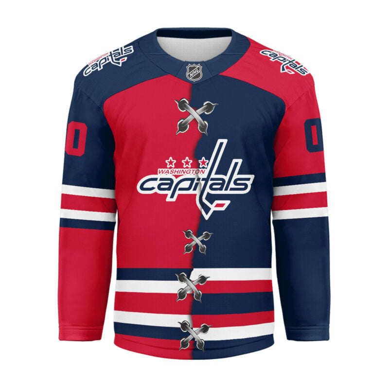 LIMITED EDITION - NEW CUSTOMIZED NHL10 WS CAPITALS UNISEX HOCKEY JERSEY