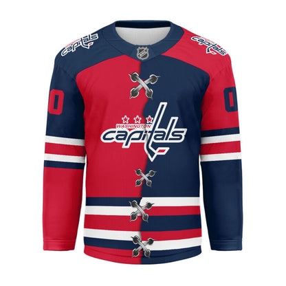 LIMITED EDITION - NEW CUSTOMIZED NHL10 WS CAPITALS UNISEX HOCKEY JERSEY