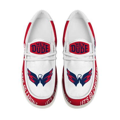 LIMITED EDITION - NEW CUSTOMIZED NHL10 WCP WASHINGTON CAPITALS LOAFER SHOES