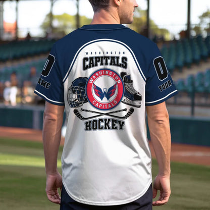 LIMITED EDITION - NEW CUSTOMIZED NHL10 WS CAPITALS BASEBALL JERSEY
